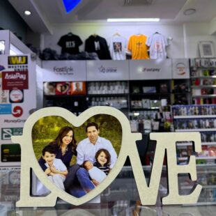 White Love Sublimation MDF Photo Frame, For Gift, Size: 18*12 Inch